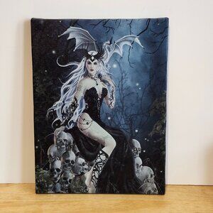 Nene Thomas Mad Queen 8x10 Canvas Art - Dark Fantasy Dragon Demoness Skulls